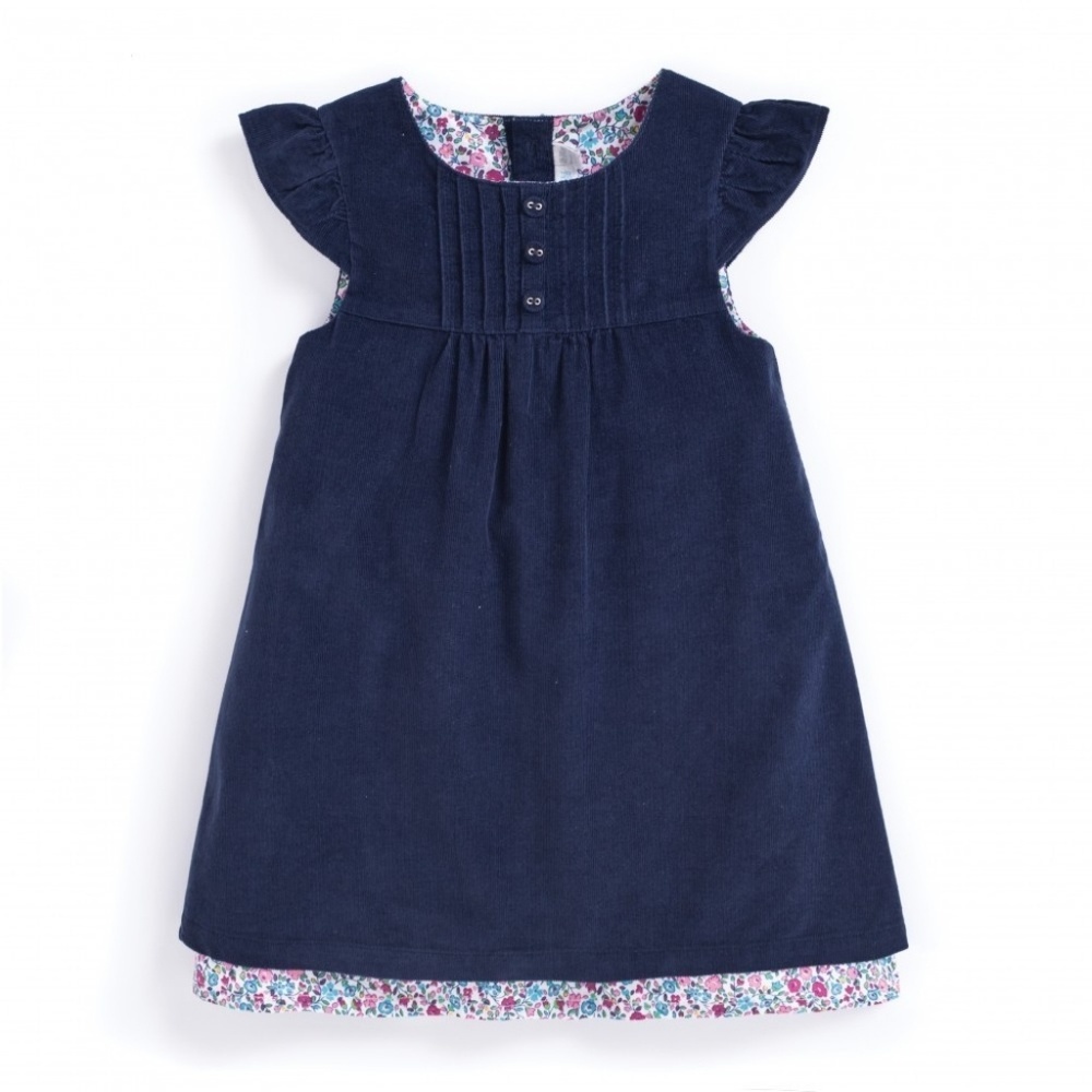 JoJo Maman Bebe | Capped sleeve corduroy dress